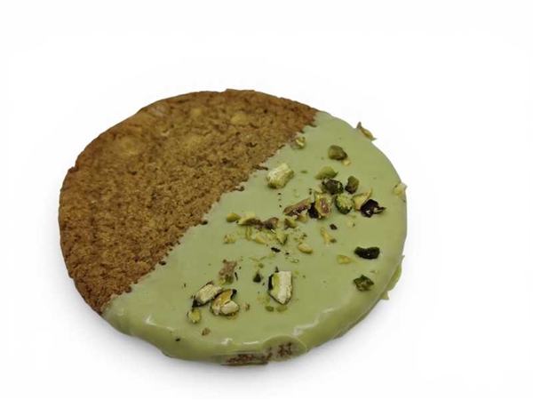 Pistache/witte chocoladekoek